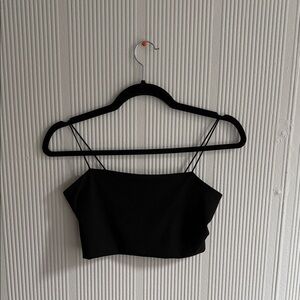 SHEIN Classic Black Crop Top